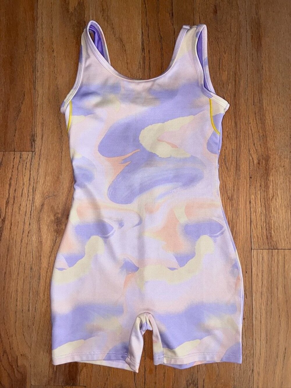 Cat & Jack Girls Pastel Gymnastics Biketard Unitard XS 4/5